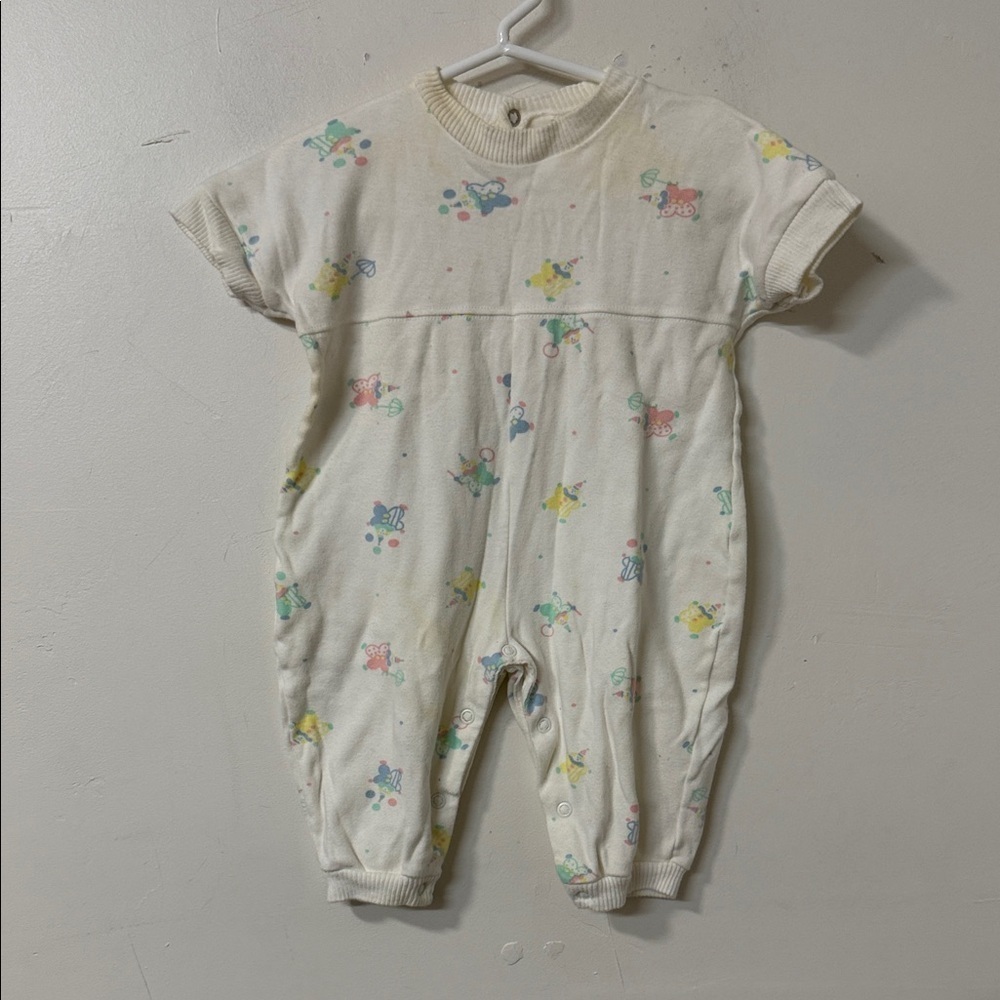 90’s ballon romper with clowns